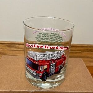 HESS Fire Truck Bank Drinking Glass-1996 Classic Truck Series